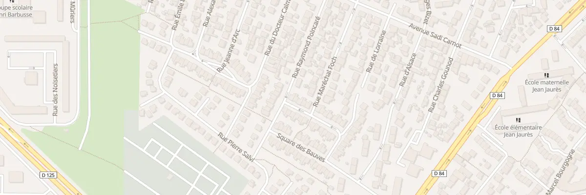 Plan du 74 Sq des Bauves à Garges-lès-Gonesse