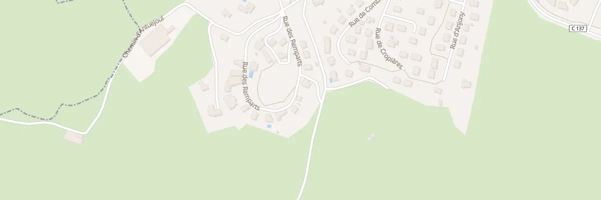 Plan du 22 Rue des Remparts à Aurillac