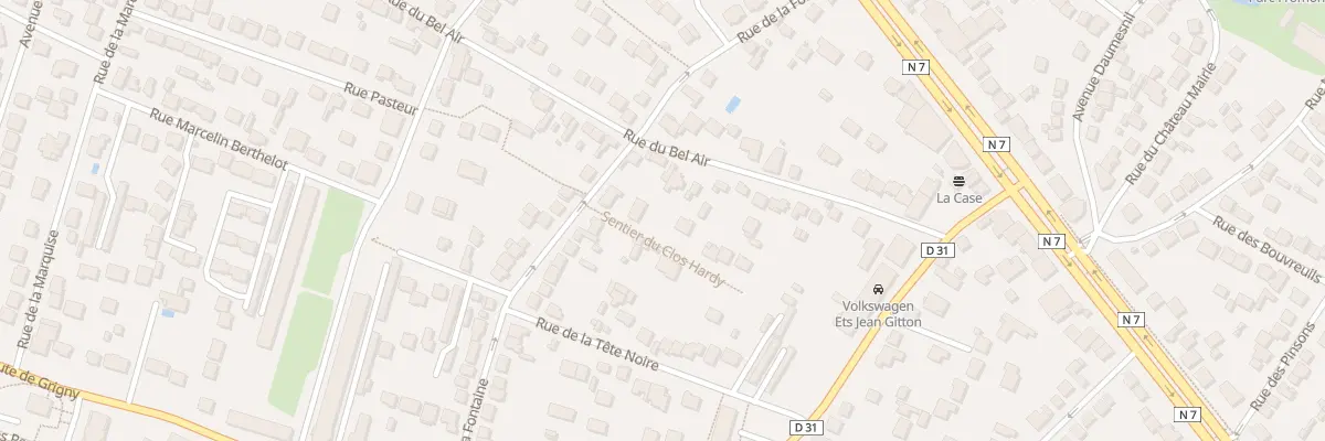 Plan du 25 Rue du Bel Air à Ris-Orangis