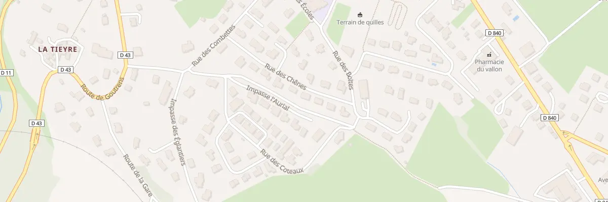 Plan du 14 Rue des Chenes à Saint-Christophe-Vallon