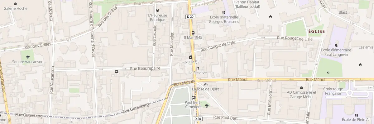 Plan du 46 Rue Jules Auffret à Pantin