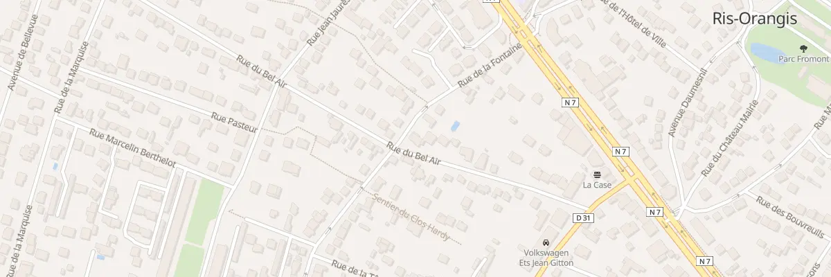 Plan du 28 Rue du Bel Air à Ris-Orangis