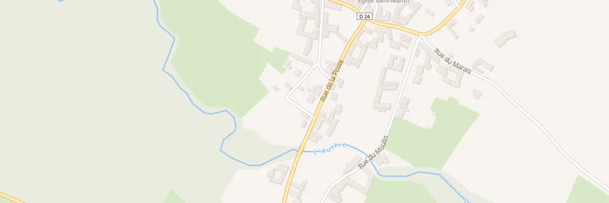 Plan du 8 Rue de la Poste à Orville