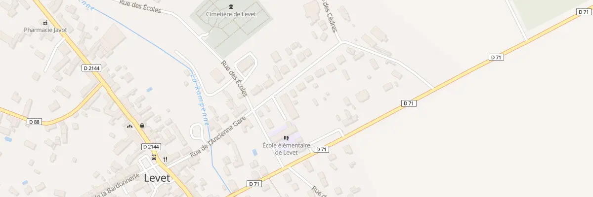 Plan du 12 Rue de l’Ancienne Gare à Levet