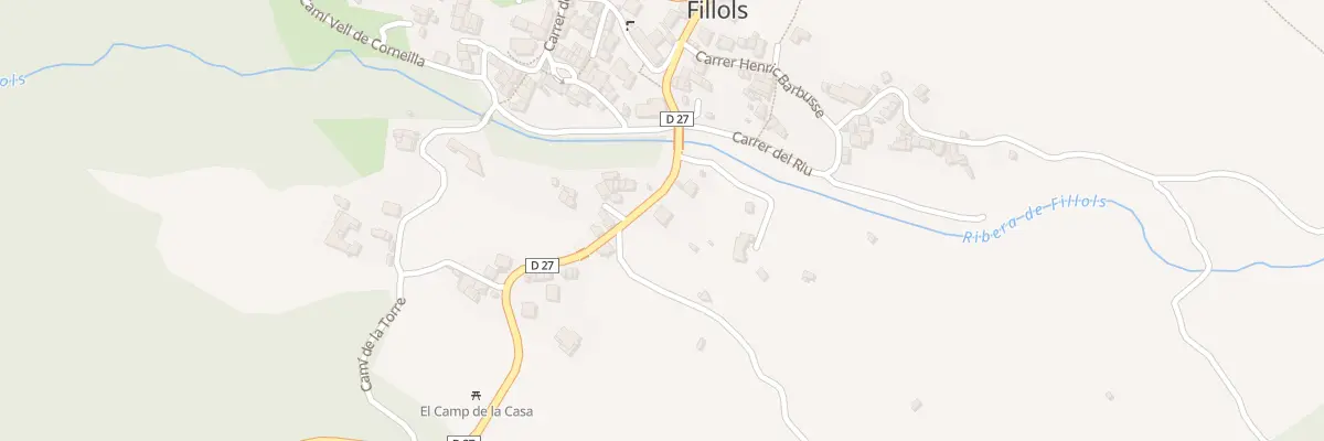 Plan du 96 Le Village à Fillols