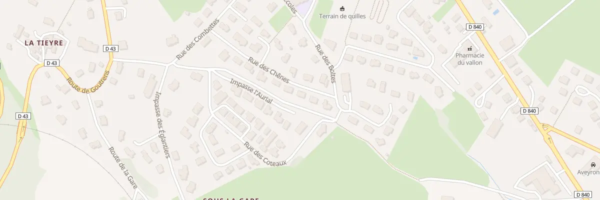 Plan du 16 Rue des Chenes à Saint-Christophe-Vallon