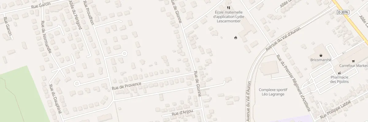 Plan du 94 Rue de Gionne à Bourges