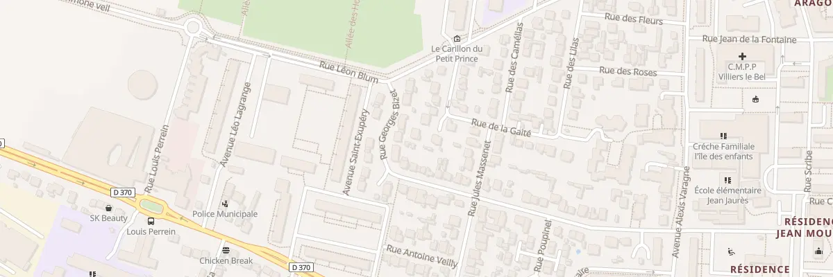 Plan du 15 Rue de la Gaité à Villiers-le-Bel