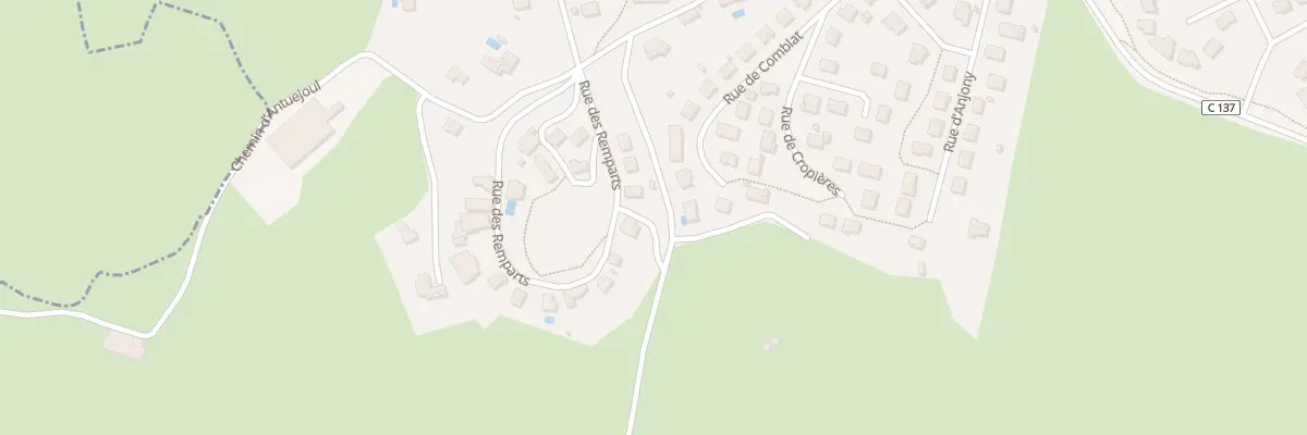 Plan du 26 Rue des Remparts à Aurillac