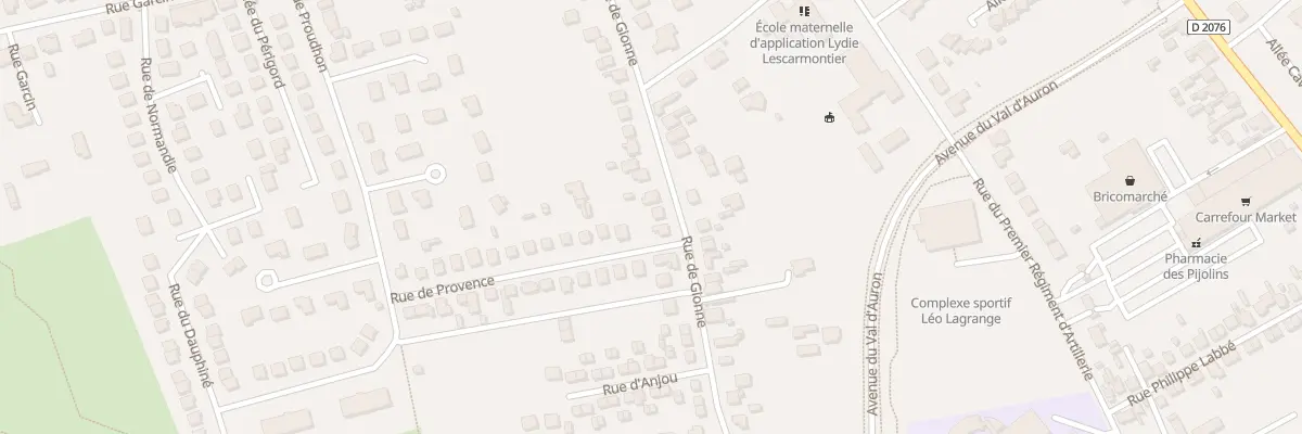 Plan du 96 Rue de Gionne à Bourges