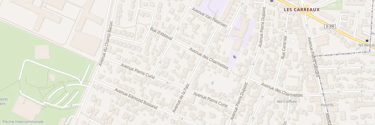 Plan du 14 Av de la Paix à Villiers-le-Bel