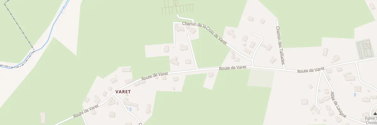 Plan du 24 Rte de Varet à Naucelles