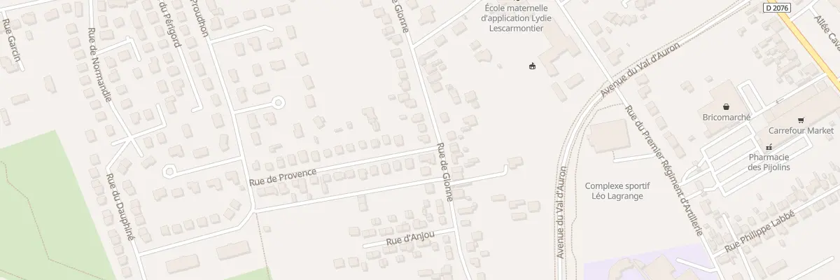 Plan du 98 Rue de Gionne à Bourges