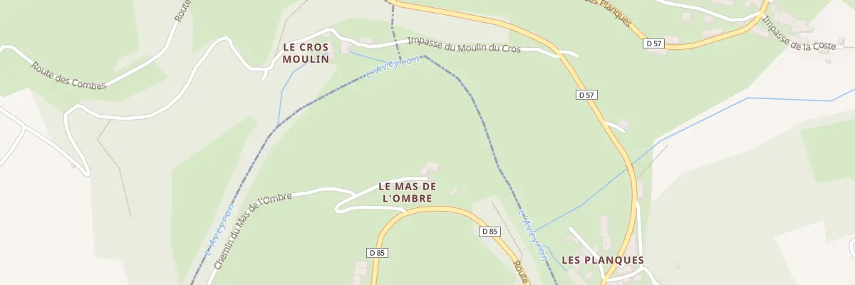 Plan du 5384 Mas de l’Ombre à Moyrazès