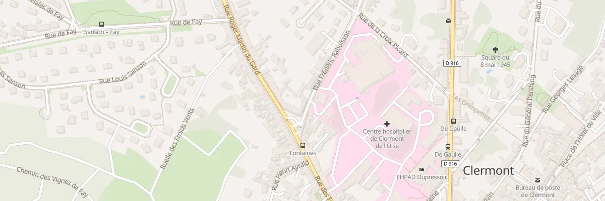 Plan du 1 Rue Frédéric Raboisson à Clermont
