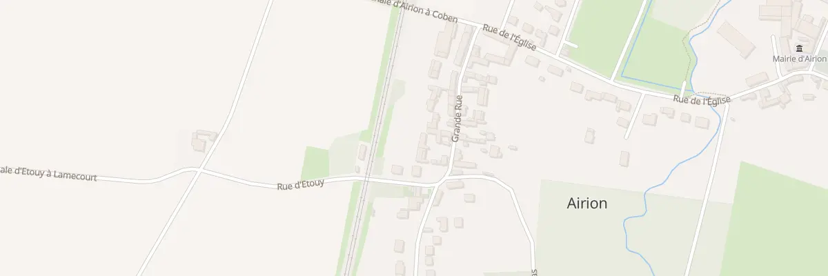 Plan du 14 Gr Grande Rue à Airion