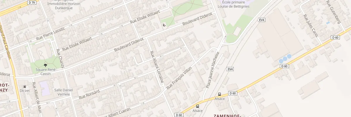 Plan du 83 Rue du Bellay à Dunkerque