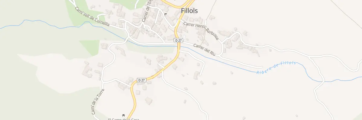 Plan du 95 Le Village à Fillols