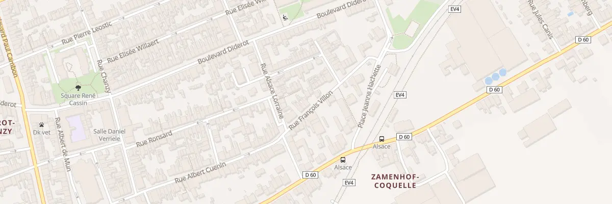 Plan du 7 Rue François Villon à Dunkerque