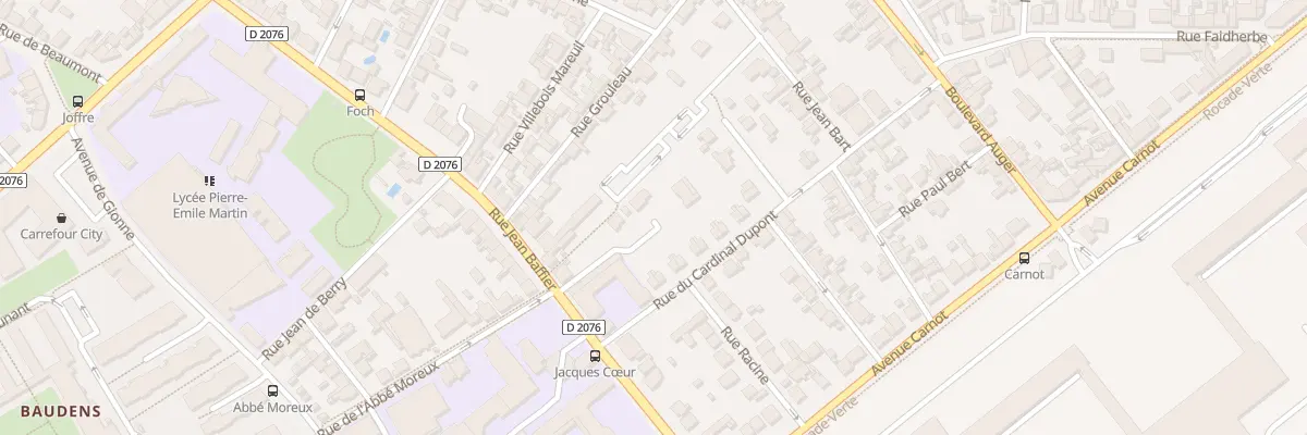 Plan du 135A Rue Jean Baffier à Bourges