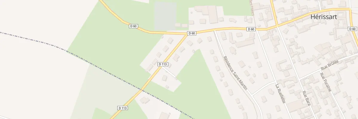 Plan du 6 Rue les Près de l’Ecagne à Hérissart