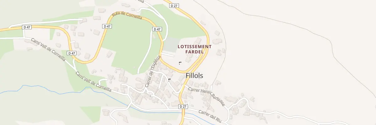 Plan du 1 Rte de Taurinya à Fillols