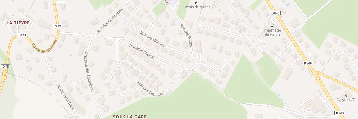 Plan du 18 Rue des Chenes à Saint-Christophe-Vallon