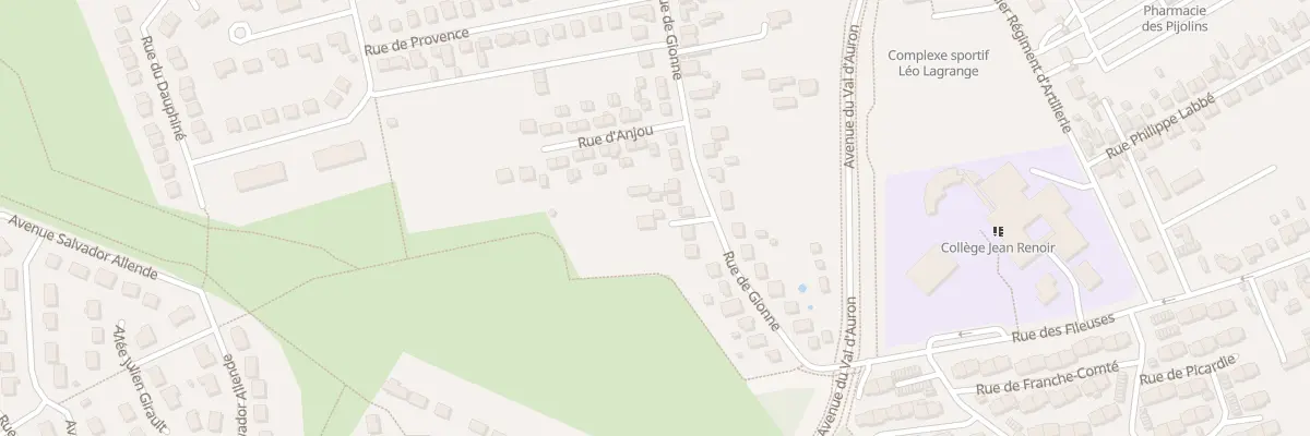 Plan du 118T Rue de Gionne à Bourges