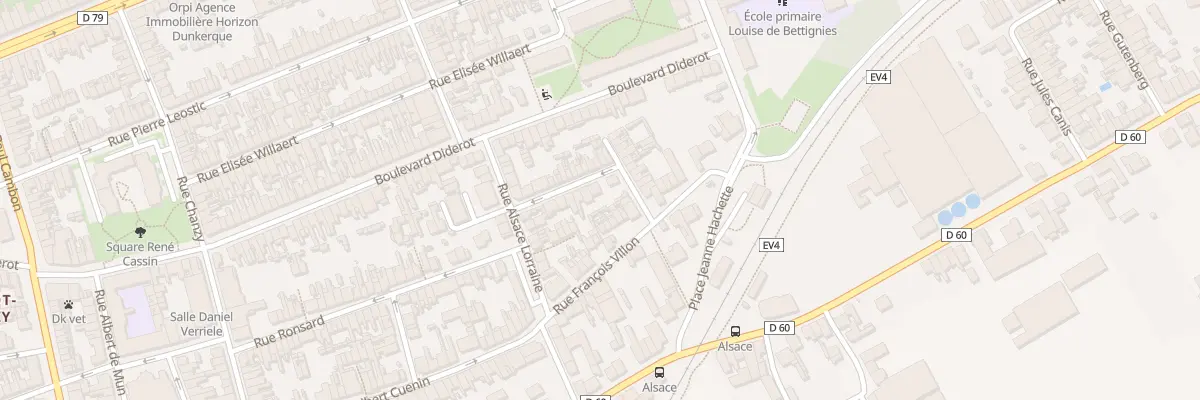 Plan du 69 Rue du Bellay à Dunkerque