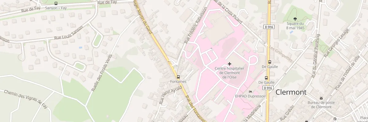 Plan du 2 Rue Frédéric Raboisson à Clermont