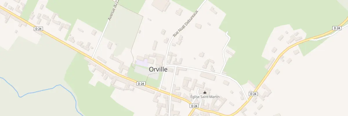 Plan du 1 Rue des Fossés à Orville