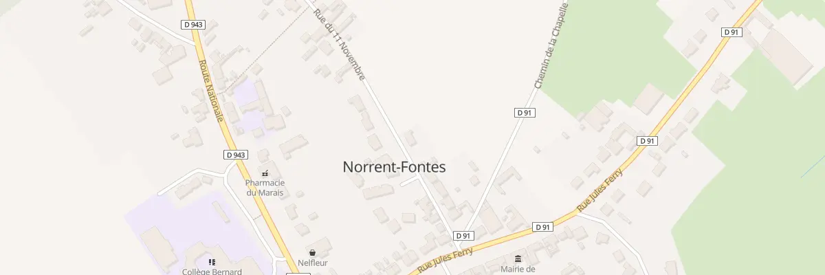 Plan du 7 Rue du 11 Novembre à Norrent-Fontes