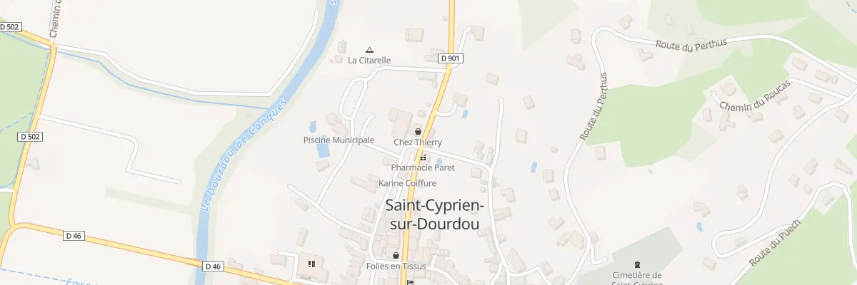 Plan du 5334 La Citarelle à Conques-en-Rouergue