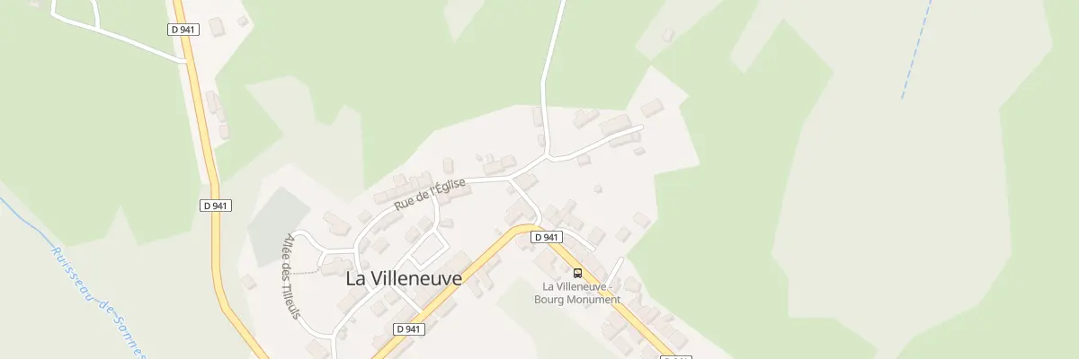 Plan du 2 Rue de l’Église à La Villeneuve