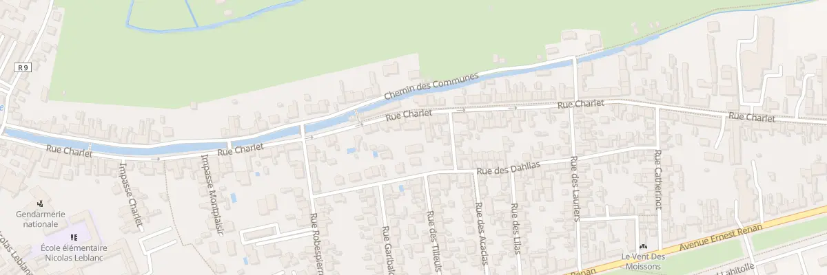 Plan du 100 Rue Charlet à Bourges