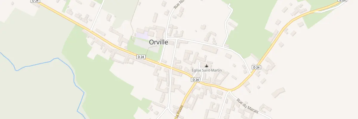 Plan du 1 Rue de l’Eglise à Orville
