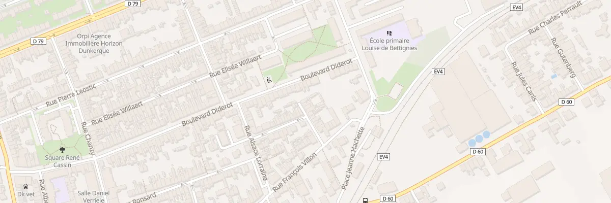 Plan du 66 Rue du Bellay à Dunkerque