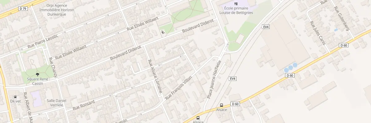 Plan du 53 Rue du Bellay à Dunkerque
