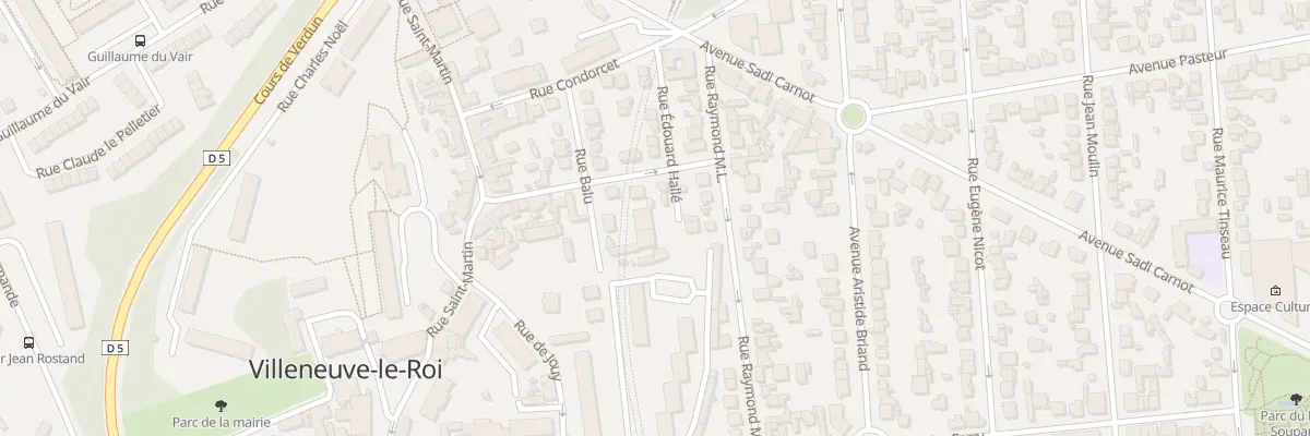 Plan du 15 Rue Edouard Halle à Villeneuve-le-Roi