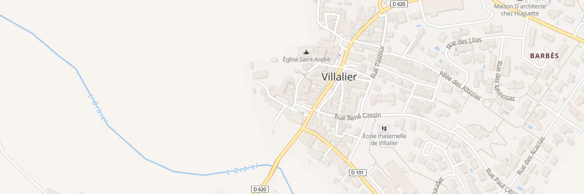 Plan du 13 Le Village à Villalier