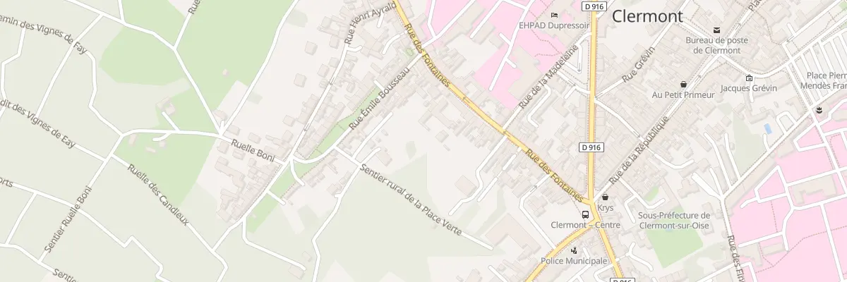 Plan du 57 Rue des Fontaines à Clermont