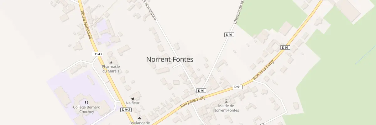 Plan du 3B Rue du 11 Novembre à Norrent-Fontes