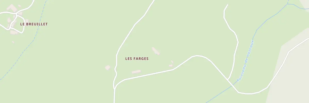 Plan du 3 Les Farges à Mautes