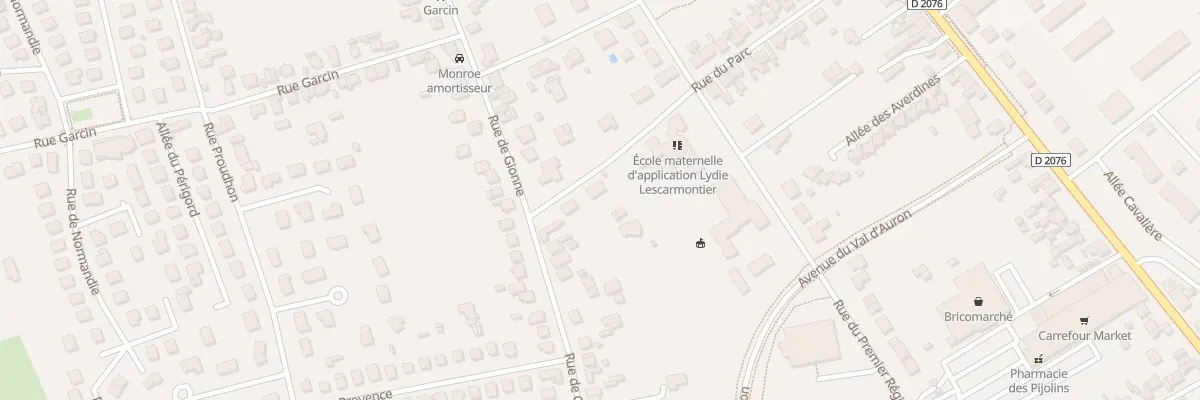 Plan du 35 Rue du Parc à Bourges