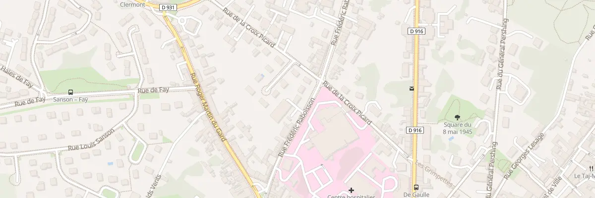 Plan du 15 Rue Frédéric Raboisson à Clermont
