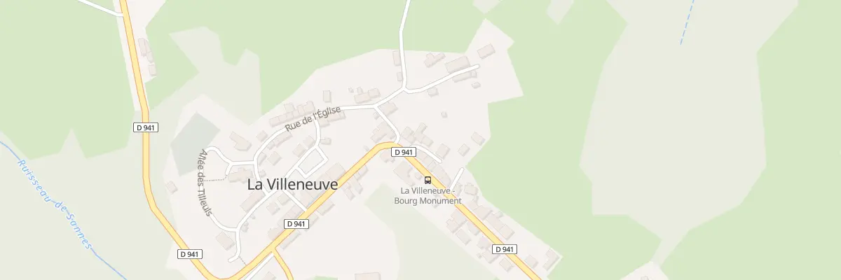 Plan du 5037 Le Bourg à La Villeneuve