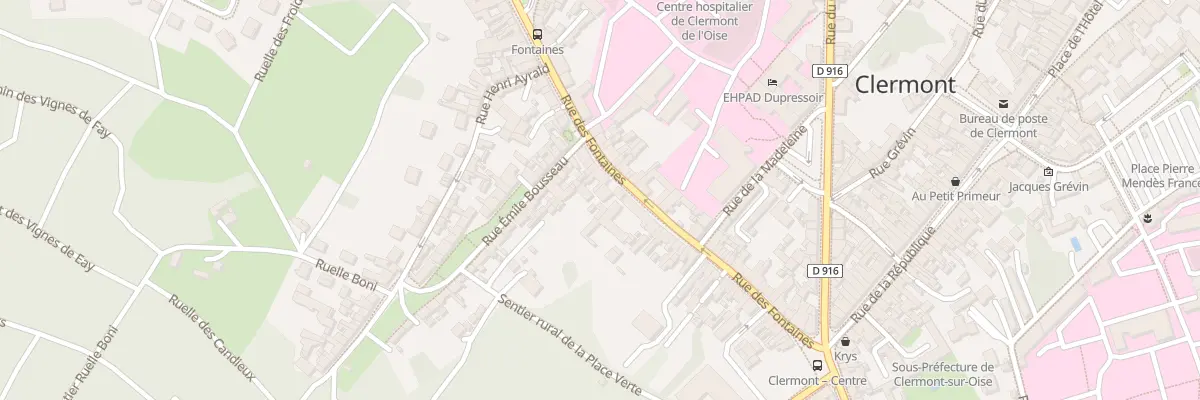 Plan du 65 Rue des Fontaines à Clermont