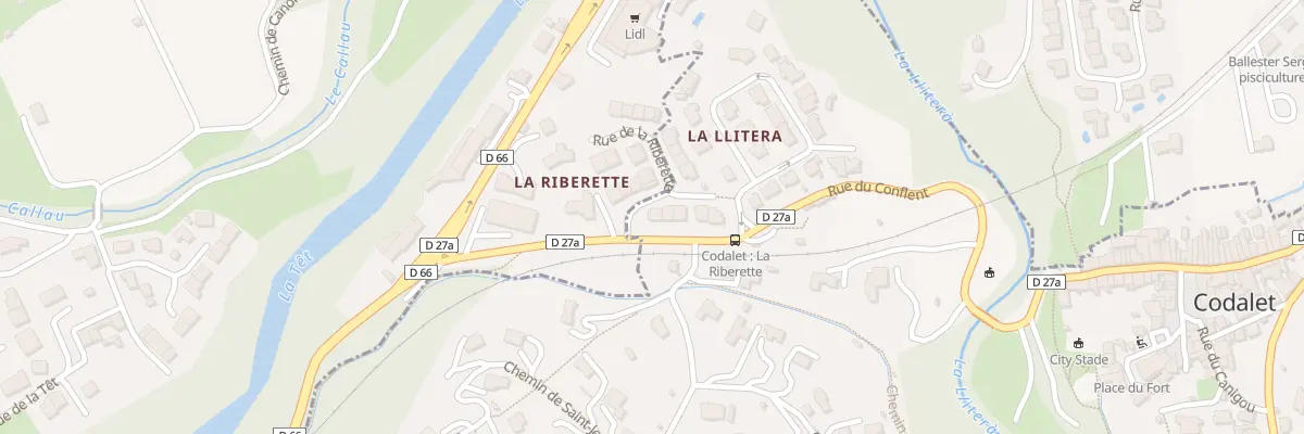Plan du 167 Llitera à Codalet