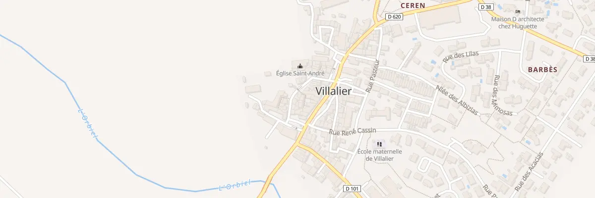 Plan du 6 Rue Emile Zola à Villalier