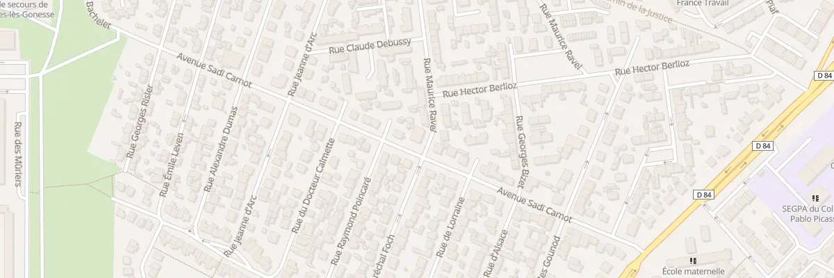 Plan du 82 Rue Ravel à Garges-lès-Gonesse